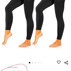 Maternity full length leggings 2 pairs.